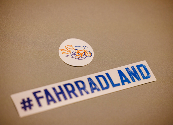 Foto Aufkleber #Fahrradland