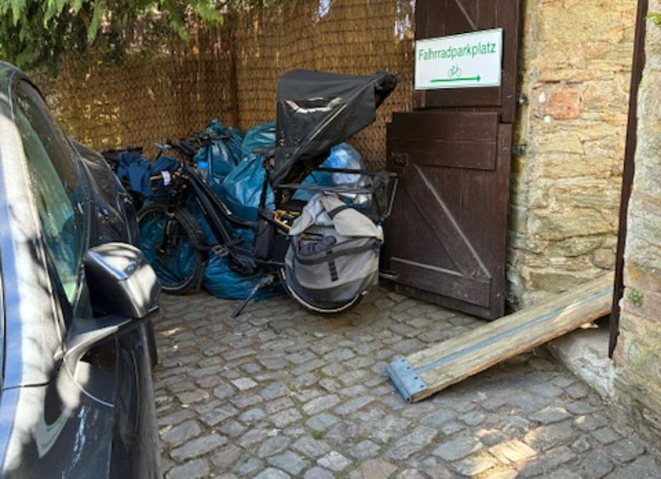 ...oder scharf um die Ecke auf die Planke