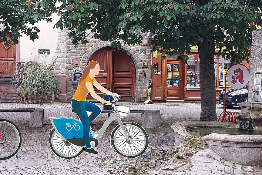 2024 Steinbike Header 2 Radler auf dem Freien Platz